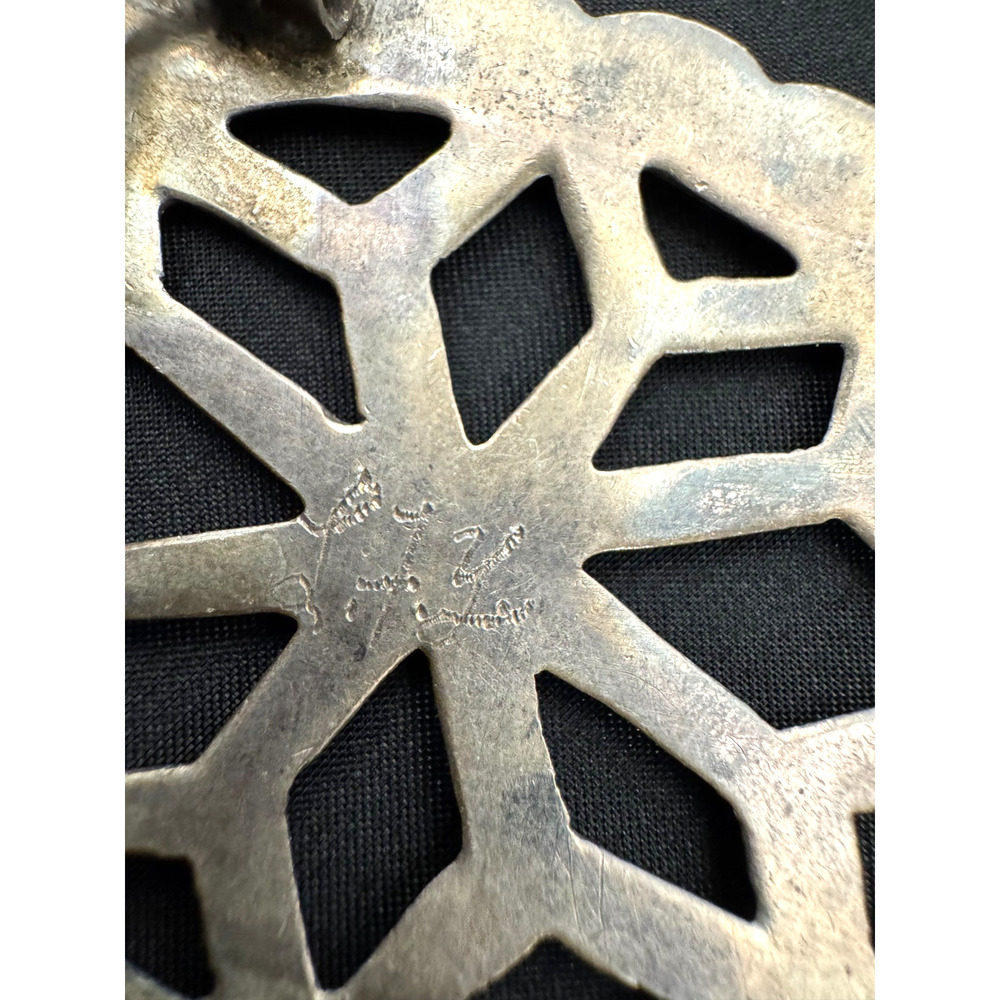 Native American Sand Cast Solid Sterling Silver B… - image 6